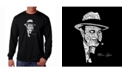 LA Pop Art Men's Word Art Long Sleeve T-Shirt- Al Capone - Original Gangster